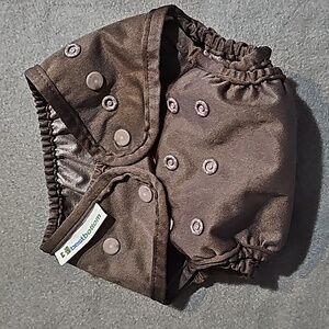 Best Bottom brown snap cloth diaper cover